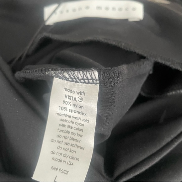 Susana Monaco Black Sleeveless Dress Size Large - Picture 6 of 8